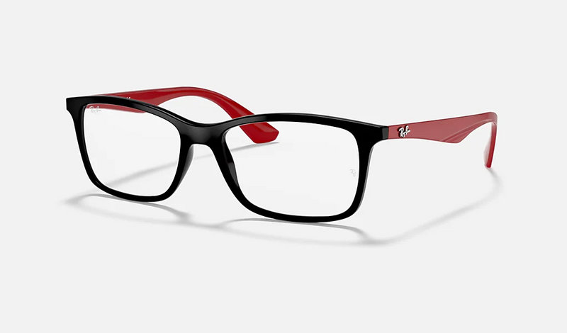 Ray Ban RB7047 2475 Black/Red Optical