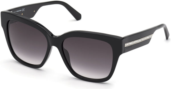Swarovski  SK0305 01B 57 Women Sunglasses - Lexor Miami