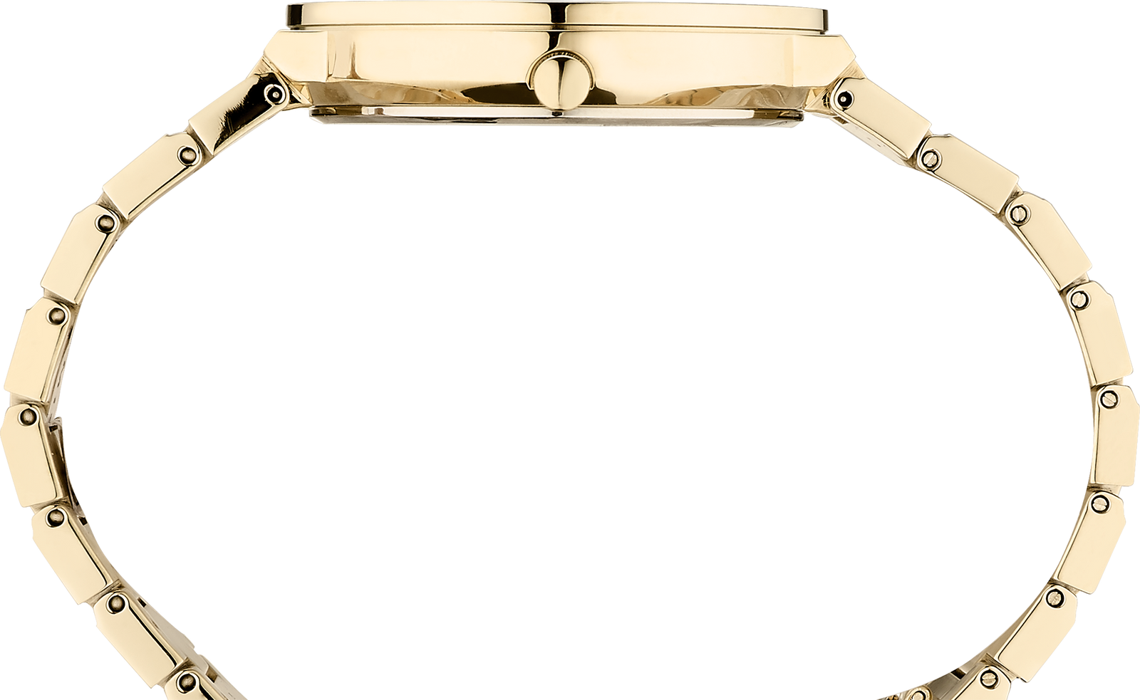 Seiko SNE482 Solar Essentials Gold Tone Stainless Steel Bracelet Watch Lexor Miami
