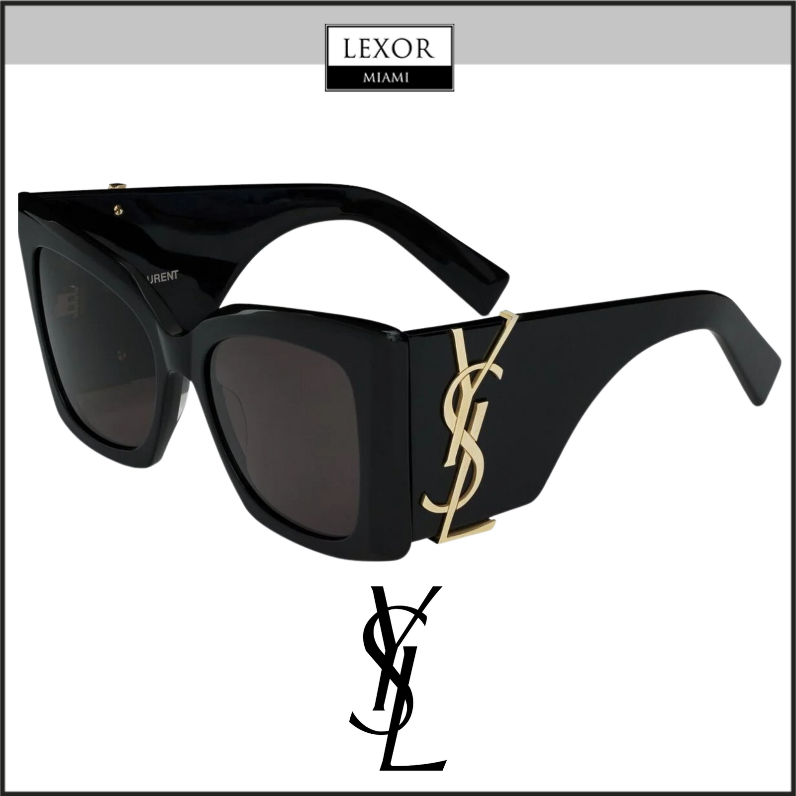 ◆Saint Laurent◆ SL M119/F 001(53) Saint Laurent SL M119-F BLAZE-001 53 Sunglasses – Lexor Miami
