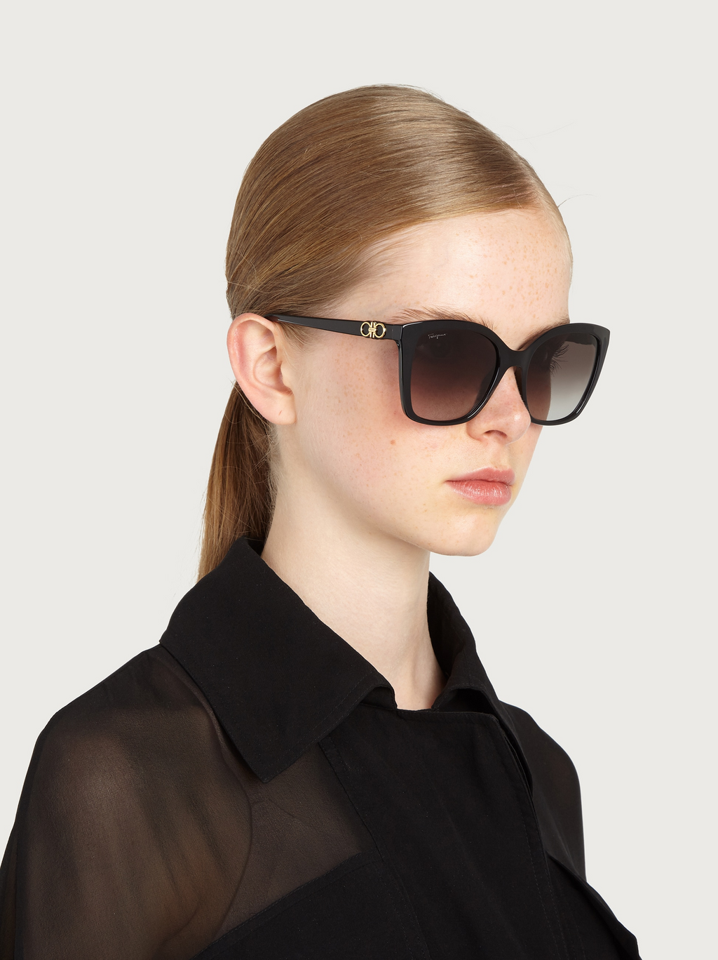 Salvatore Ferragamo SF1026S-001 / BLACK INJECTED SUNGLASSES