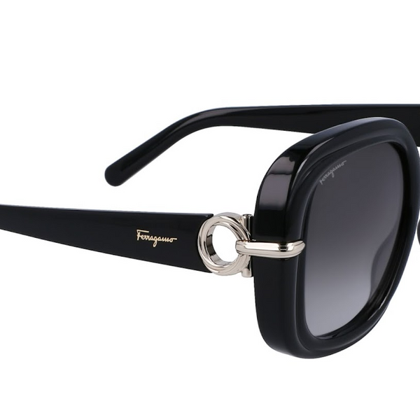Salvatore Ferragamo SF1058S-001 BLACK BIO INJECTED SUNGLASSES