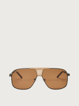 Salvatore Ferragamo SF292S-027 / DARK RUTHENIUM/HONEY METAL SUNGLASSES