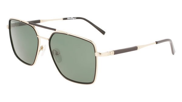 Salvatore Ferragamo SF298S -703 / ÓCULOS DE SOL DOURADOS/TITÂNIO PRETO