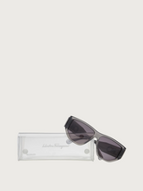 Salvatore Ferragamo SF1077S-020 TRANSPARENT GREY SUNGLASSES