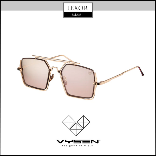 Montura en oro rosa brillante/gafas de sol oscuras brillantes - Lentes degradados en oro rosa