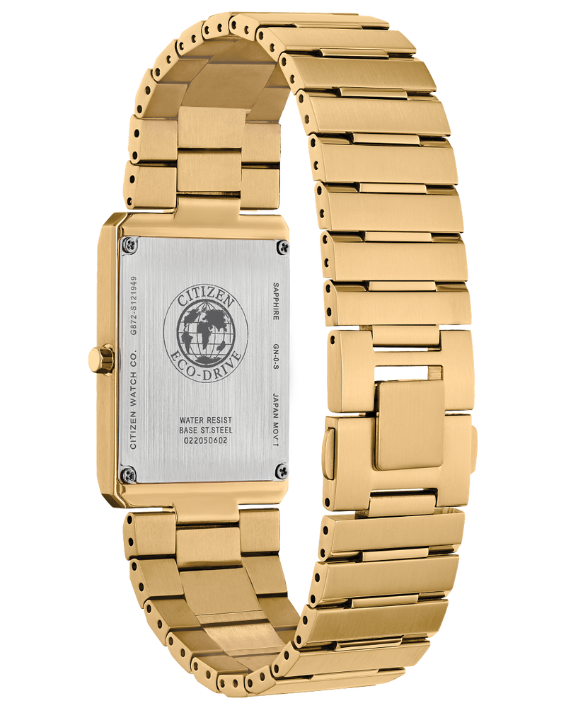 Citizen AR3102-51E Stiletto Eco-Drive Gold Stainless Steel Strap Unisex Watches - Lexor Miami