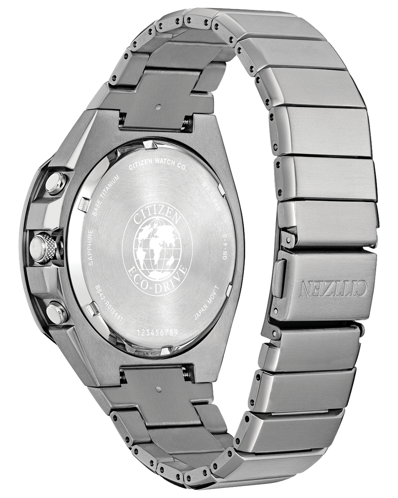 Citizen CA7050-57H Super Titanium Armor Eco-Drive Silver Stainless Steel Strap Men Watches - Lexor Miami