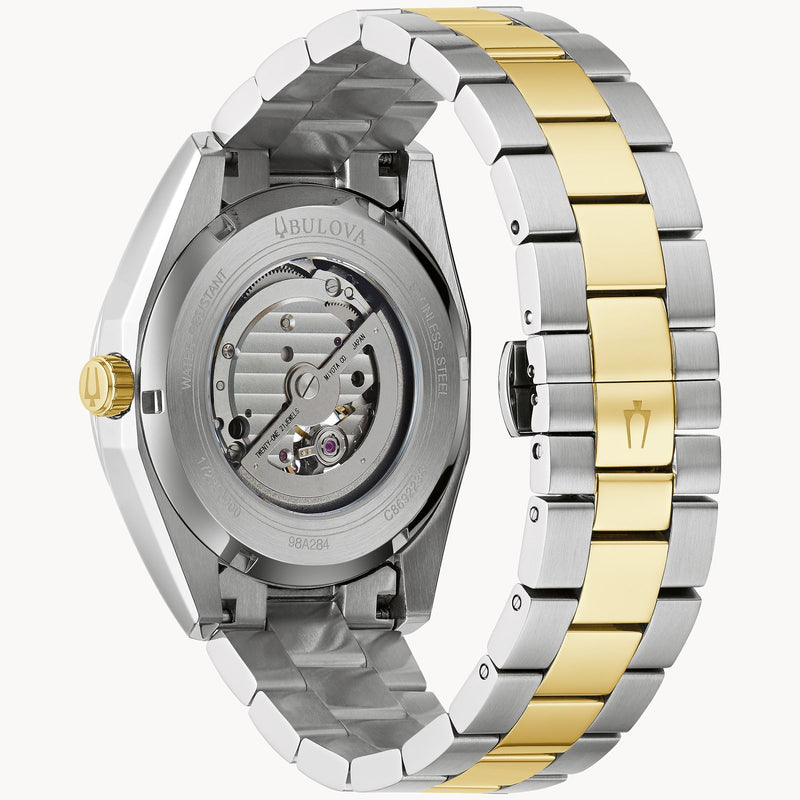 Bulova 98A284 Surveyor 2 Tone Stainless Steel Strap Men Watches