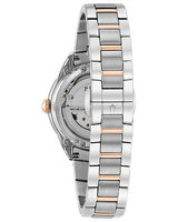 Bulova 98P170 Sutton Automatic 2 Tone Stainless Steel Strap Women Watches - Lexor Miami
