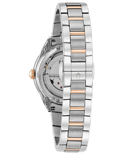 Bulova 98P170 Sutton Automatic 2 Tone Stainless Steel Strap Women Watches - Lexor Miami