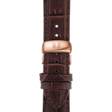 Tissot T0636103603800 Tradition Brown Leather Strap Men Watches - Lexor Miami