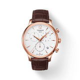 Tissot T0636173603700 Tradition Brown Leather Strap Men Watches - Lexor Miami