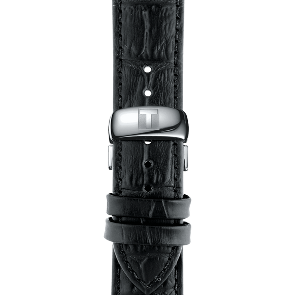 Tissot T0636371605700 Tradition Perpetual Calendar Black Leather Strap Men Watches - Lexor Miami