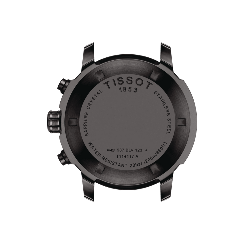Tissot T1144173305700 PRC 200 Chronograph Black Stainless Steel Men Watches - Lexor Miami