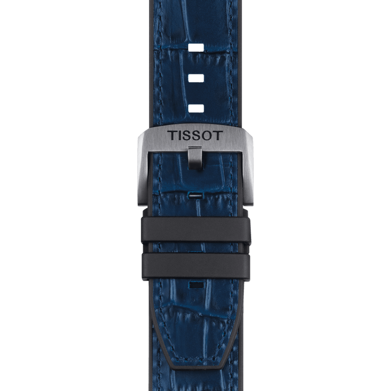 Tissot T1154071704100 T-Race Swissmatic Navy Leather Strap Men Watches - Lexor Miami