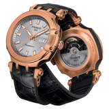 Tissot T1154073703100 T-Race Swissmatic Black Leather Strap Men Watches - Lexor Miami