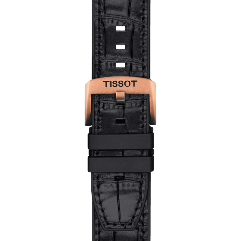 Tissot T1154073703100 T-Race Swissmatic Black Leather Strap Men Watches - Lexor Miami