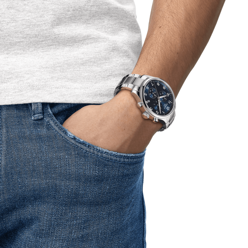 Tissot T1166171104701 Chrono XL Classic Stainless Steel Strap Men Watches - Lexor Miami