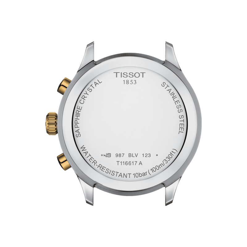 Tissot T1166172202100 Chrono XL Classic 2 Tone Stainless Steel Strap Men Watches - Lexor Miami