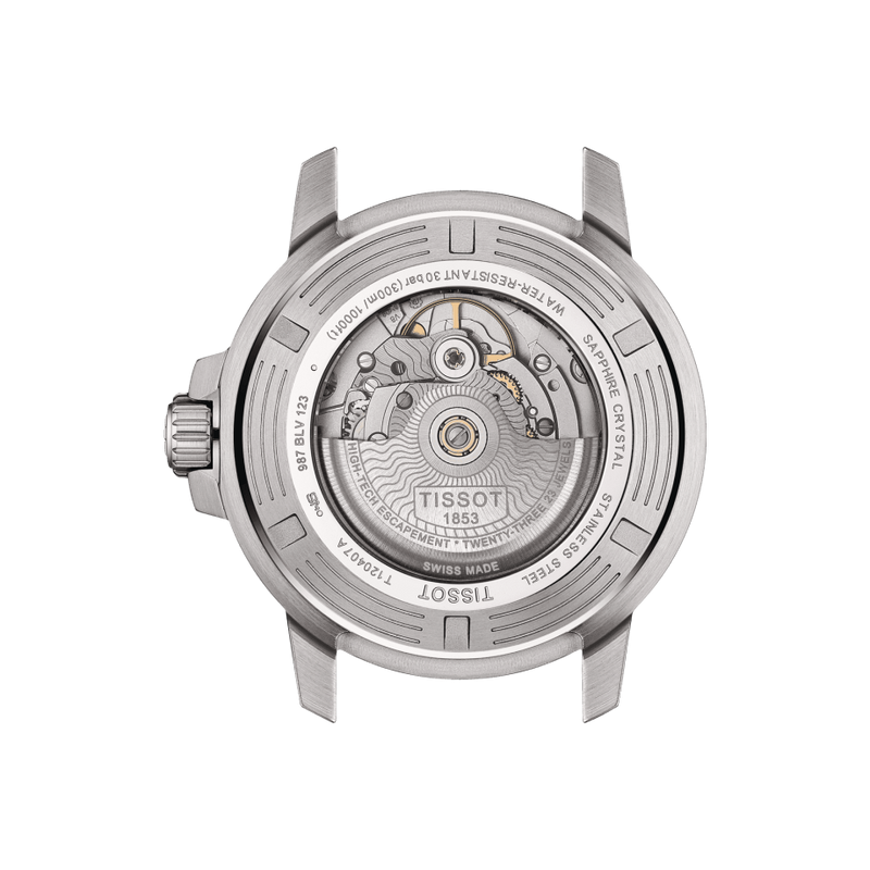 Tissot T1204071104102 SeaStar 1000 PowerMatic 80 Stainless Steel Mesh Strap Men Watches - Lexor Miami