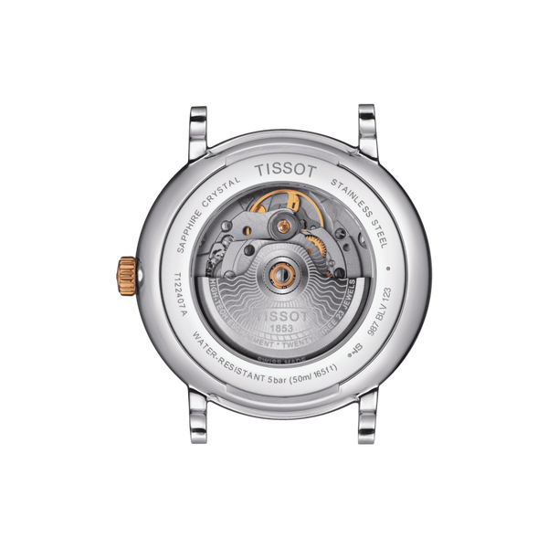 Tissot T1224072203101 Carson Premium PowerMatic 80 2 Tone Stainless Steel Strap Men Watches - Lexor Miami
