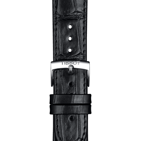 Tissot T1224171605100 Carson Premium Chronograph Black Leather Strap Men Watches - Lexor Miami
