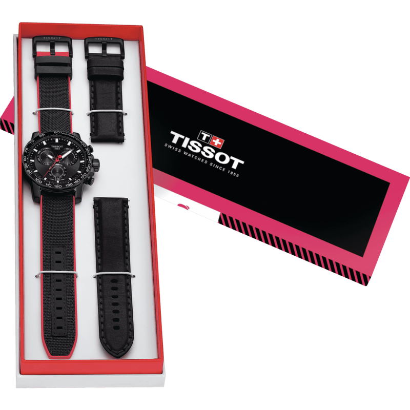 Tissot T1256173705100 Supersport Chrono Giro D'Italia Black Nylon Strap Men Watches - Lexor Miami