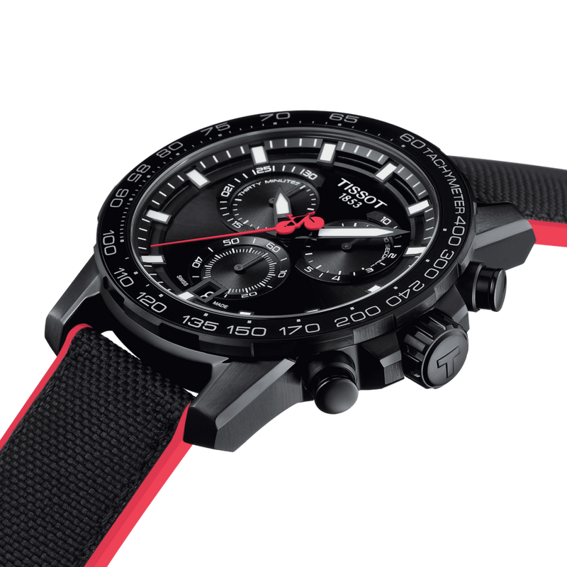 Tissot T1256173705100 Supersport Chrono Giro D'Italia Black Nylon Strap Men Watches - Lexor Miami