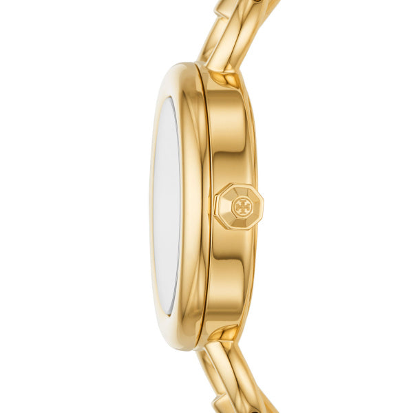Tory Burch TBW6212 The Miller Gold Buckle Bracelet Women Watches - Lexor Miami