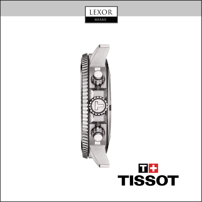 Tissot T1204171742100 Seastar 1000 Chronograph Black Silicone Strap Men Watches