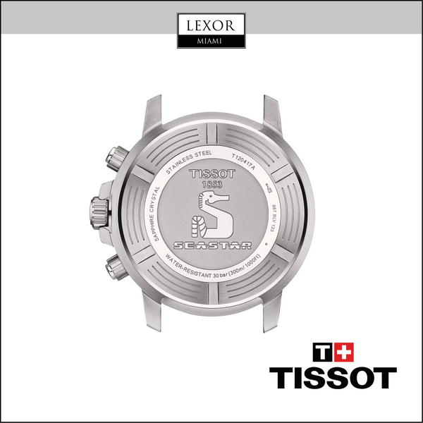 Tissot T1204171742100 Seastar 1000 Chronograph Black Silicone Strap Men Watches