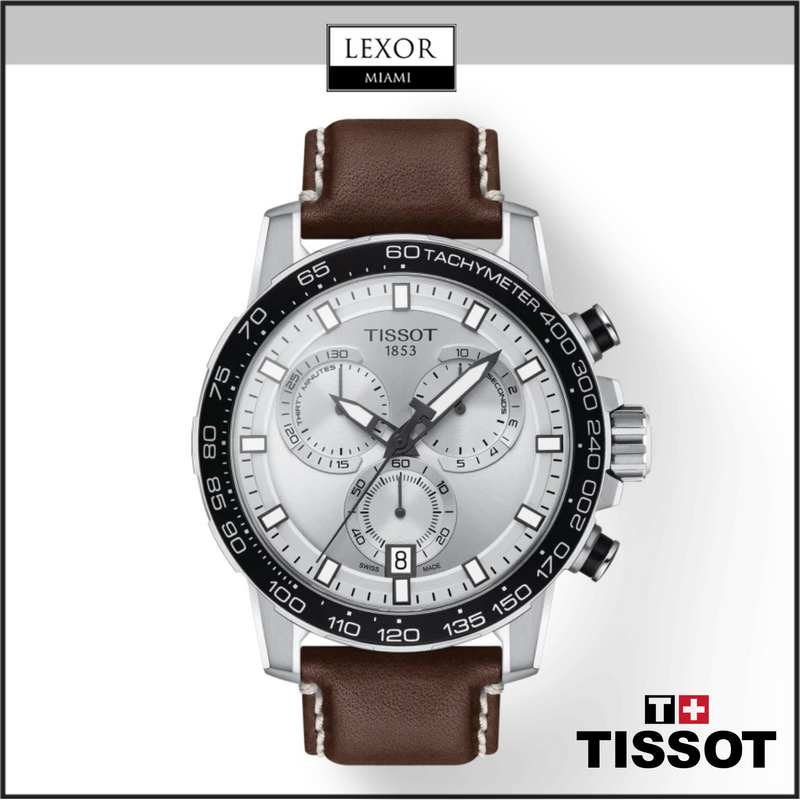Tissot T1256171603100 Supersport Chronograph Leather Strap Watch, 45.5mm Men Watches Lexor Miami
