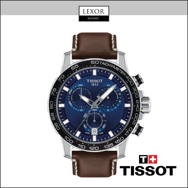 Tissot T1256171604100 Supersport Chronograph Leather Strap Men Watch