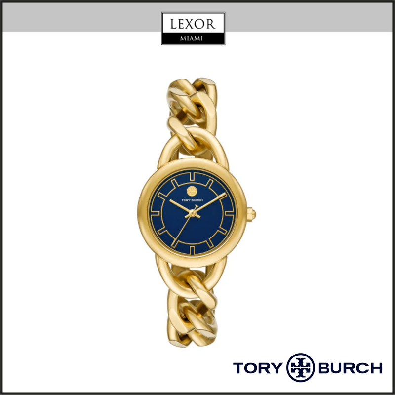 Tory Burch TBW7212 The Ravello Gold Stainless Steel Chain Strap Women Watches