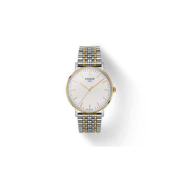 Tissot T1094102203100 EVERYTIME GTS QTZ TWO TONE SS WHT DIAL Watches