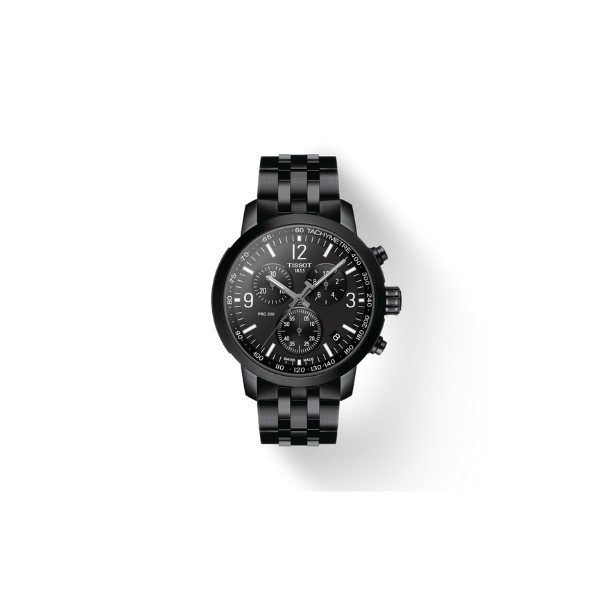 Tissot T1144173305700 PRC 200 Chronograph Black Stainless Steel Men Watches