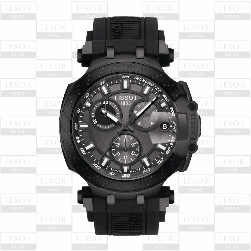 Tissot T1154173706103 T-Race Chronograph Black Silicone Strap Men Watches