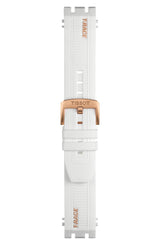 Tissot T1154172701101 T-Race Cronógrafo Branco Silicone Strap Relógios Masculinos