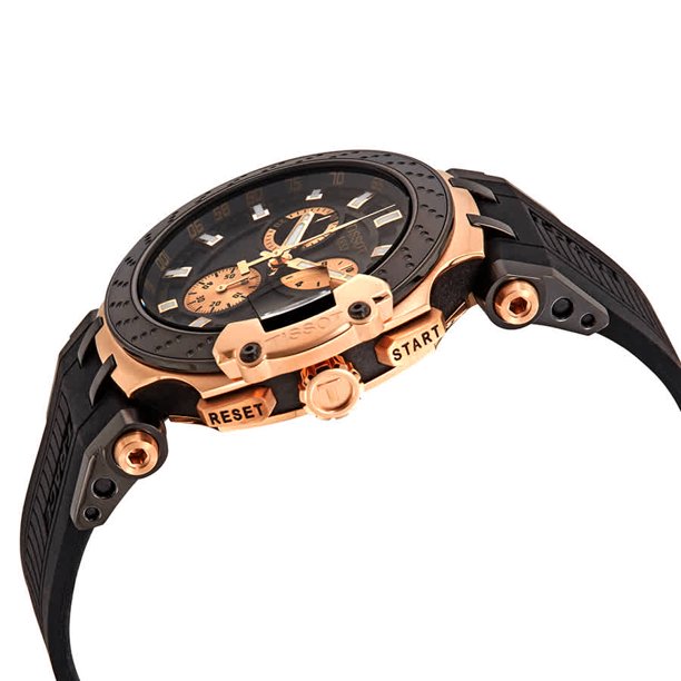 Tissot T1154173705100 T-Race Chronograph Black Silicone Strap Men Watches