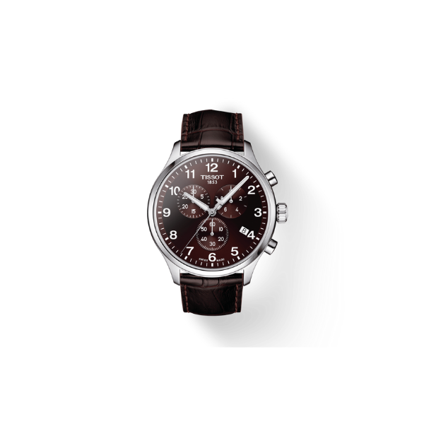 Tissot T1166171629700 Chrono XL Classic Brown Leather Strap Women Watches