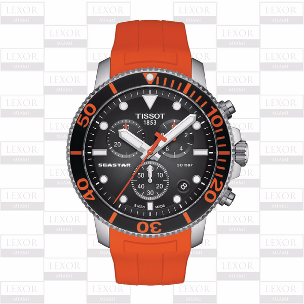 Tissot seastar 1000 sales orange