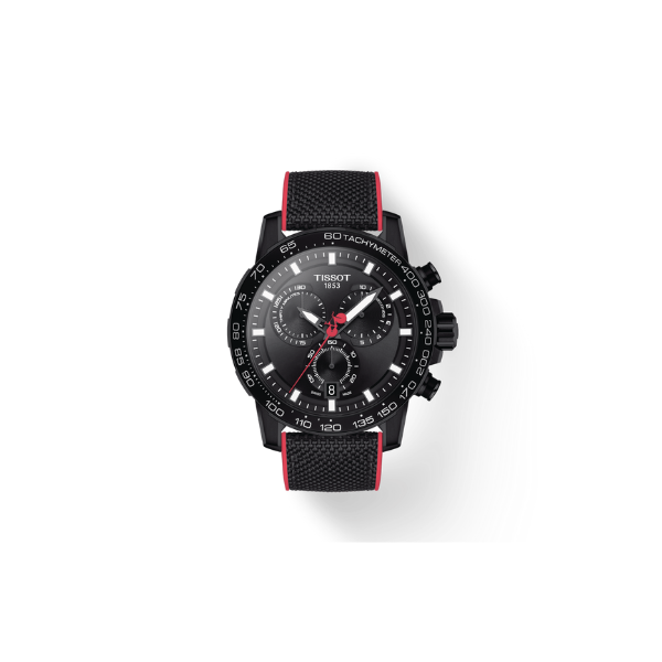 Tissot T1256173705100 Supersport Chrono Giro D'Italia Preto Nylon Strap Relógios Masculinos