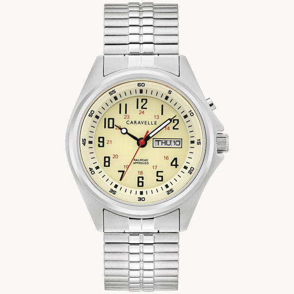 Bulova 43C124 Caravelle Stainless Steel Strap Men Watches - Lexor Miami