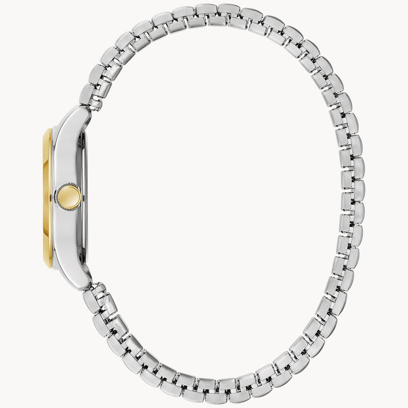 Bulova 45L185 Traditional Caravelle 2 Tone Stainless Steel Strap Women Watches - Lexor Miami