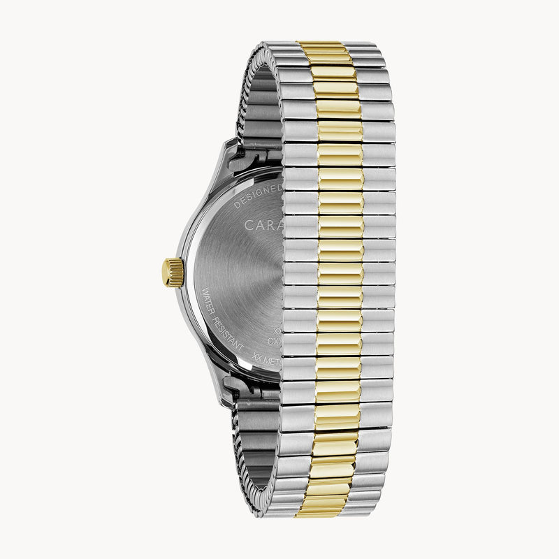 Bulova 45B147 Traditional Caravelle 2 Tone Stainless Steel Strap Men Watches - Lexor Miami