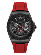 Guess U1049G6 Legacy Red Silicone Strap Men Watches - Lexor Miami
