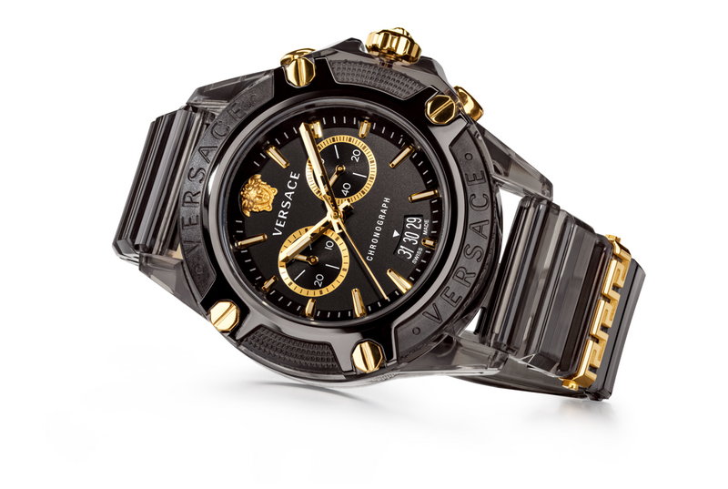 Versace VEZ700421 Icon Active Chronograph Black Strap Men Watches – Lexor  Miami