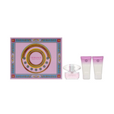 Versace Bright Crystal 3.4 EDT Conjunto de perfume feminino com 3 peças