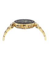Versace VEPM00720 Greca Chrono Ion-Plated Yellow Gold Bracelet Men Watch